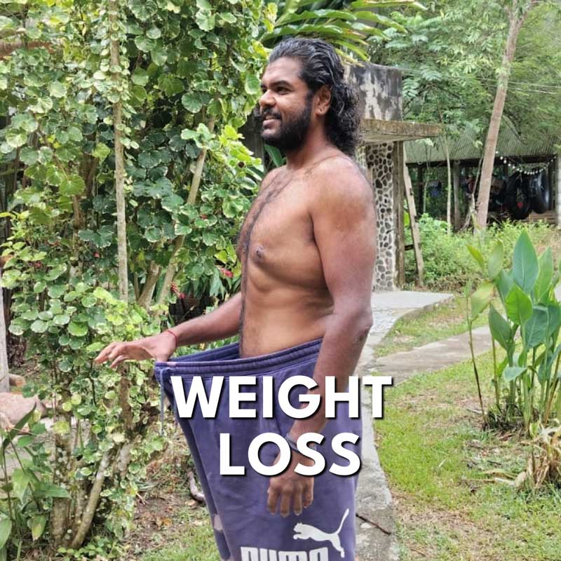 Weight loss in inmersion programs